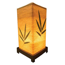 Load image into Gallery viewer, Japanese Lantern Bedside Bamboo Lamp - Table Lamp Japanese decor Cherry Blossom Lamp for Nightstand, Dresser, Living Room, Kids Room, Dorm, Office - Instructions + Lightbulb included
