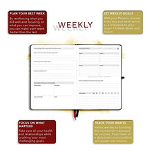 Load image into Gallery viewer, The Phoenix Journal - Best Daily Goal Planner, Organizer, Calendar for Goal Setting, Gratitude, Happiness, Productivity - Vision Board &amp; Habit Tracking - 12 Weeks, Undated, Hardcover (Pink)
