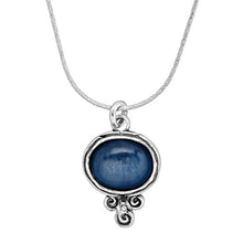 Load image into Gallery viewer, Silpada 'Passport To Paradise' Natural Kyanite Pendant Necklace in Sterling Silver
