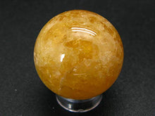 Load image into Gallery viewer, Large Agni Golden Yellow Danburite Sphere Ball from Tanzania - 1.1" - 32.5 Grams
