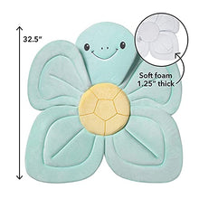 Load image into Gallery viewer, DR.TALBOT'S Nuby Turtle Baby Bath Cushion for Bathtub or Sink, Soft and Easy to Dry Fabric, 0-6 Months, Turquoise
