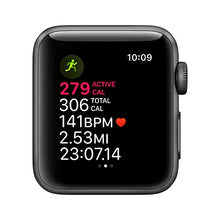 Load image into Gallery viewer, Apple Watch Series 3 (GPS, 38mm) - Space Gray Aluminum Case with Black Sport Band
