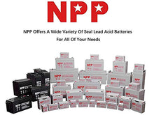 Load image into Gallery viewer, NPP 12V 18 Ah 12Volt 18 amp Rechargeable Sealed Lead Acid Battery for UPS Electric Scooter Wheelchair Generator with Button Terminals

