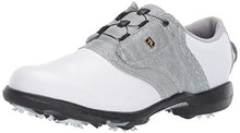 Load image into Gallery viewer, FootJoy Women's DryJoys Boa Golf Shoes, White/Black Print, 7.5 M US
