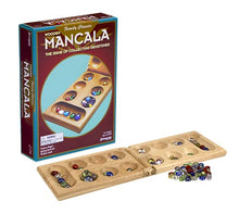 Load image into Gallery viewer, Pressman Mancala - Real Wood Folding Set, with Multicolor Stones by Pressman
