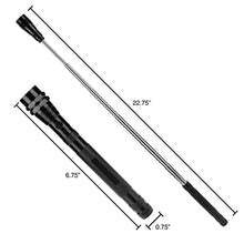 Load image into Gallery viewer, Magnetic Pocket LED Work Light with Flexible, Extendable Telescoping Flashlight, and Dual Magnet Bases- Lasts Up to 100,000 Hours by Stalwart (Black)
