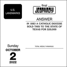 Load image into Gallery viewer, Jeopardy! 2022 Day-to-Day Calendar
