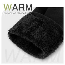 Load image into Gallery viewer, Womens Winter Warm Gloves, Touchscreen Texting Fleece Lined Windproof Driving Gloves Hand Warmer By Alepo (Black&amp;Burgundy-L)
