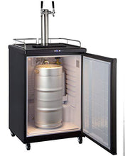 Load image into Gallery viewer, Kegco Keg Dispenser, 2 Faucet, Black
