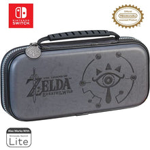 Load image into Gallery viewer, Game Traveler Nintendo Switch Zelda Case - Adjustable Viewing Stand &amp; Game Case Storage , Protective PU Leather Hard Shell Case with Deluxe Carry Handle - Nintendo Switch , Switch OLED and Switch Lite
