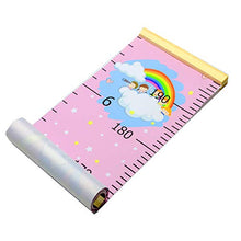Load image into Gallery viewer, Sylfairy Growth Chart, Kids Wall Ruler Removable Height Measure Chart for Boys Girls Growth Ruler Unicorn Wall Room Decoration 79" x 7.9"（Pink Unicorn)
