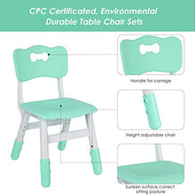 Load image into Gallery viewer, LAZY BUDDY Kids Study Table and Chairs Set, Height Adjustable Plastic Children Art Desk with 4 Seats, Activity Toddler Furniture Gift for Boys &amp; Girls(Paintable Desktop) (47" 5 Sets)
