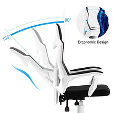 Load image into Gallery viewer, HOMEFUN Ergonomic Office Chair, High Back Adjustable Desk Task Chair with Armrests White with Lumbar Support
