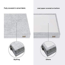 Load image into Gallery viewer, STYLIFING Clear Lid Velvet 24 Grid Jewelry Tray Transparent Jewelry Display Showcase Lockable Felt Jewelry Storage Organizer Charm Box Holder Gifts for Girls Women
