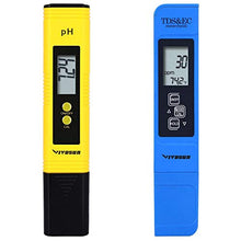 Load image into Gallery viewer, VIVOSUN pH and TDS Meter Combo, 0.05ph High Accuracy Pen Type pH Meter ± 2% Readout Accuracy 3-in-1 TDS EC Temperature Meter for Hydroponics, Household Drinking, and Aquarium, UL Certified
