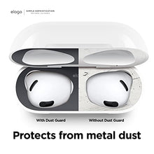 Load image into Gallery viewer, elago Dust Guard Compatible with AirPods 3 Case, Dust-Proof Sticker Compatible with AirPods 3rd Generation Case 2021, Protection from Iron &amp; Metal Shavings, Clean Your AirPods (1 Set, Dark Grey)
