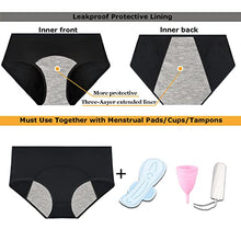 Load image into Gallery viewer, Nalwort Women's Menstrual Period Briefs Girl Ultra Soft Postpartum Cotton Panties Underwear S
