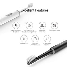 Load image into Gallery viewer, Travel Electric Toothbrush - Leyoung Portable Waterpoof Sonic Powerful Vibration with AAA Battery Powered Electronic Toothbrush, for Daily Oral Care Trip Valentine's Day Gift for Her Galentine's Gift
