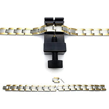 Load image into Gallery viewer, COOLSTEELANDBEYOND Special Design Leaf Link Silver Color Bracelet Free Link Removal Kit
