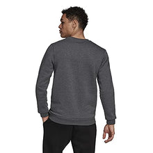 Load image into Gallery viewer, adidas Men's Essentials Fleece 3-Stripes Sweatshirt, Dark Grey Heather/Black, Medium
