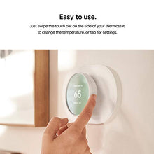 Load image into Gallery viewer, Google Nest Thermostat - Smart Thermostat for Home - Programmable Wifi Thermostat - Charcoal
