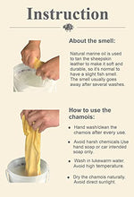 Load image into Gallery viewer, Sheepskin Elite Chamois Drying Cloth Car Drying Towel Real Leather Super Absorbent Fast Drying Natural Chamois Car Wash Cloth Accessory
