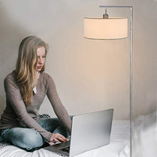 Load image into Gallery viewer, LED Floor Lamp Tall Pole Lamp With Hanging Drum Shade For Living Room Bedroom Warm Light,Ship from US Warehouse
