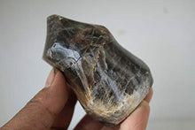Load image into Gallery viewer, Crystal, 332G Natural Black Moonstone Crystal Healing Chakra Aura Torch Shape K12
