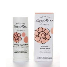 Load image into Gallery viewer, Happy Mama Organics, Soothing, Healing Relief for Sore, Cracked, Nursing Nipples. Organic, Natural Nipple Cream for Breastfeeding. Vegan, Lanolin and Beeswax Free. Safe for Baby, No Need to wash Off.
