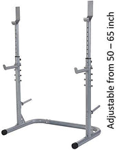 Load image into Gallery viewer, BalanceFrom RS 60 Multifunctional Workout Station Adjustable Olympic Workout Bench with Squat Rack, Leg Extension, Preacher Curl, and Weight Storage, 800-Pound Capacity, Gray
