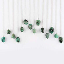 Load image into Gallery viewer, Natural Emerald Pendant Necklace in 925 Sterling Silver For Women Personalized Gifts
