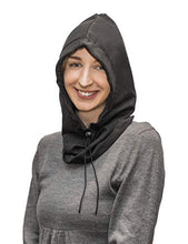 Load image into Gallery viewer, Halsa EMF Protection Hood Hat, Radiation Blocking. Silver Fiber Fabric.
