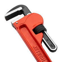 Load image into Gallery viewer, Jetech 36-inch Heavy Duty Aluminum Straight Pipe Wrench,Adjustable Plumbing Wrench Straight Pipe Wrench with Floating Hook Jaw and I-Beam Handle
