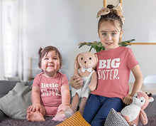 Load image into Gallery viewer, Big Sister Little Sister Matching Outfits Shirt Gifts Girls Newborn Baby Set (Mauve, Kid (6Y) / Baby (NB))

