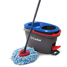 Load image into Gallery viewer, O-Cedar EasyWring RinseClean Microfiber Spin Mop &amp; Bucket Floor Cleaning System, Grey
