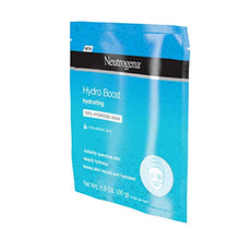 Load image into Gallery viewer, :Neutrogena Hydro Boost Moisturizing &amp; Hydrating 100% Hydrogel Sheet Face Mask for Dry Skin with Hyaluronic Acid, Gentle &amp; Non-Comedogenic, 12 Count,SG_B076H45H68_US

