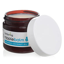 Load image into Gallery viewer, UpSpring Baby Organic Nipple Balm and Nipple Cream for Breastfeeding, Coconut Oil Base, Natural and Lanolin-Free, 1.5 oz Jar, Soothing Nursing Cream for Breast Feeding Women, 2 Pack
