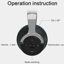 Load image into Gallery viewer, Wireless Headphones On Ear with Mic,Bluetooth Headset Foldable Headphone,Sport Earphones Headset for Gaming/Running/PC,Ideal Christmas Gift for Women Men Kids
