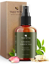 Load image into Gallery viewer, Deep Calming Toner Spray for Sensitive Skin by Tree To Tub—pH 5.5 Balanced, Face Priming and Hydrating with Hyaluronic Acid, Organic Witch Hazel, Rose Water, Ginseng, Green Tea, 4 oz
