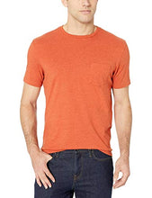 Load image into Gallery viewer, Amazon Essentials Men's 2-Pack Slim-Fit Short-Sleeve Crewneck Pocket T-Shirt, Orange Heather, Large

