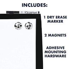 Load image into Gallery viewer, Quartet Combination Magnetic Whiteboard &amp; Corkboard, 17" x 23", Combo White Board &amp; Cork Board, Curved Frame, Perfect for Office &amp; Home Decor, Home School Message Board, Black (41723-BK)
