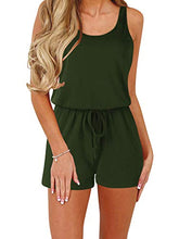 Load image into Gallery viewer, ANRABESS Women Spaghetti Strap Elastic Waist Summer Casual Short Pant Rompers Jumpsuits jiuhong-S A246
