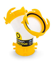 Load image into Gallery viewer, Camco 39629 Revolution Translucent Wye Fitting -Connects Two Sewer Hoses with Lug Fittings the Same Dump Station, Odor Tight Connection
