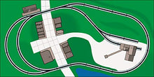 Load image into Gallery viewer, Bachmann Trains Snap-Fit E-Z TRACK WORLD’S GREATEST HOBBY TRACK PACK - Steel Alloy Rail With Black Roadbed - HO Scale
