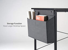 Load image into Gallery viewer, Cubiker Computer Desk 47" Home Office Writing Study Desk, Modern Simple Style Laptop Table with Storage Bag, Black
