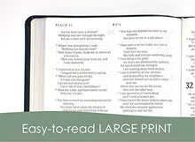 Load image into Gallery viewer, NLT Large Print Thinline Reference Holy Bible (Red Letter, Genuine Leather, Black): Includes Free Access to the Filament Bible App Delivering Study Notes, Devotionals, Worship Music, and Video
