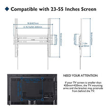 Load image into Gallery viewer, Tilt TV Wall Mount Bracket for Most 23-55 in TVs, Low Profile TV Mount with 5 Cable Ties, Max VESA 400x400mm, Hold up to 99 lbs
