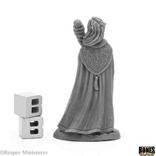 Load image into Gallery viewer, Reaper Miniatures: 44008 - Anthanelle Female Elf Wizard Bones Black Fantasy Plastic Miniature
