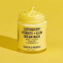 Load image into Gallery viewer, Youth To The People Superberry Hydrate + Glow Dream Mask - Hydrating Vegan Face Mask with Hyaluronic Acid + Antioxidant Vitamin C for Skin Glow - Anti-Aging Overnight Treatment - Clean Beauty (2oz)
