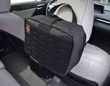 Load image into Gallery viewer, Lightning X Rip-Away Officer's Patrol Tactical Gunshot &amp; Trauma IFAK Kit w/Headrest Mount - Black
